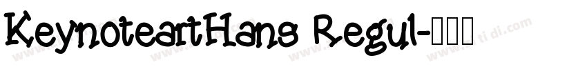 KeynoteartHans Regul字体转换